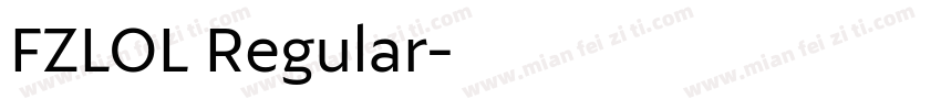 FZLOL Regular字体转换